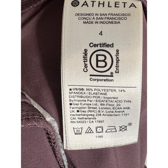 Athleta Brooklyn Ankle Pant Dusty Purple-sz 4 - Picture 13 of 13